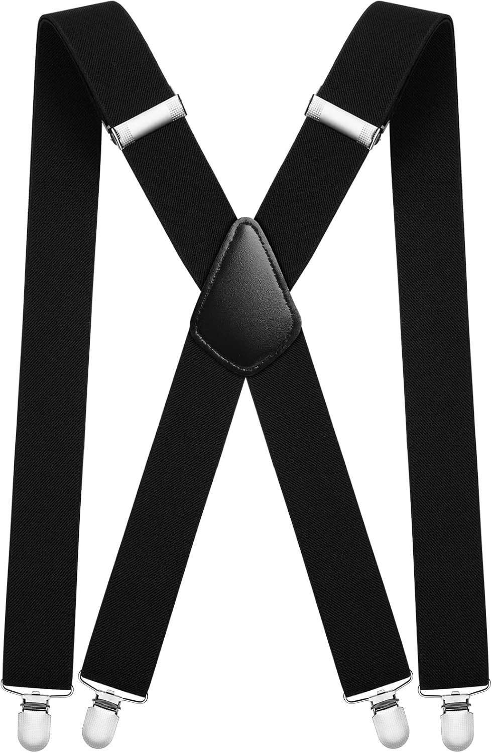Mens Braces, Mens Suspenders with Strong Metal Clips, 3.5Cm Wide Heavy Duty Susp