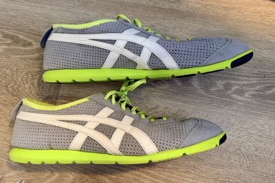 Asics Onitsuka Tiger Rio Runner Shoes Mens 13 Grey Green Sneakers D327Y Mexico