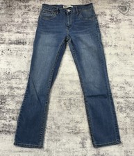 Levi's 511 Slim Jeans Boys 16 Reg 28x28 Blue Medium Wash Denim Stretch