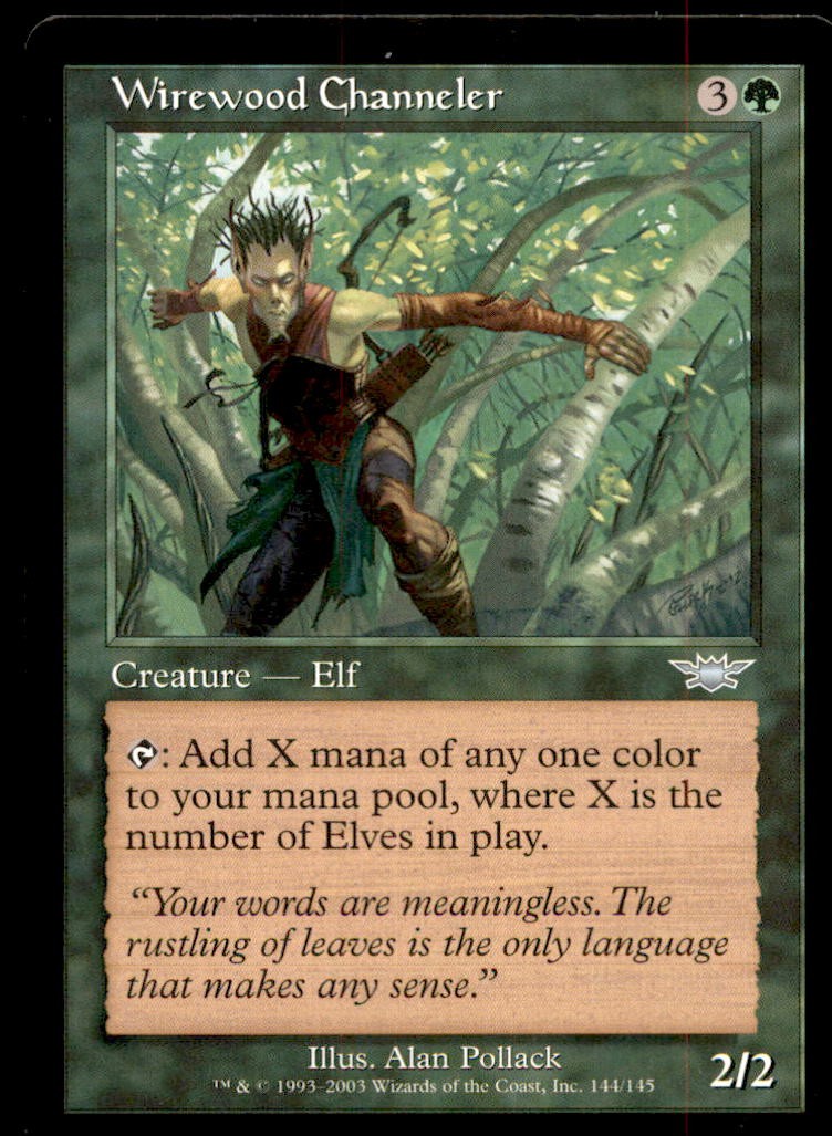 MTG Wirewood Channeler LP Light Play Legions [2510]