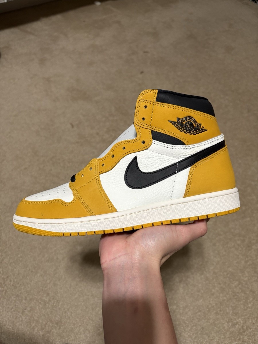 Size 9.5 - Air Jordan 1 Retro OG High Yellow Ochre Black