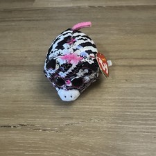 New Beanie Baby Ty Teeny Ty’s Zoey The Zebra Stuffed Animal Double Sided Sequins