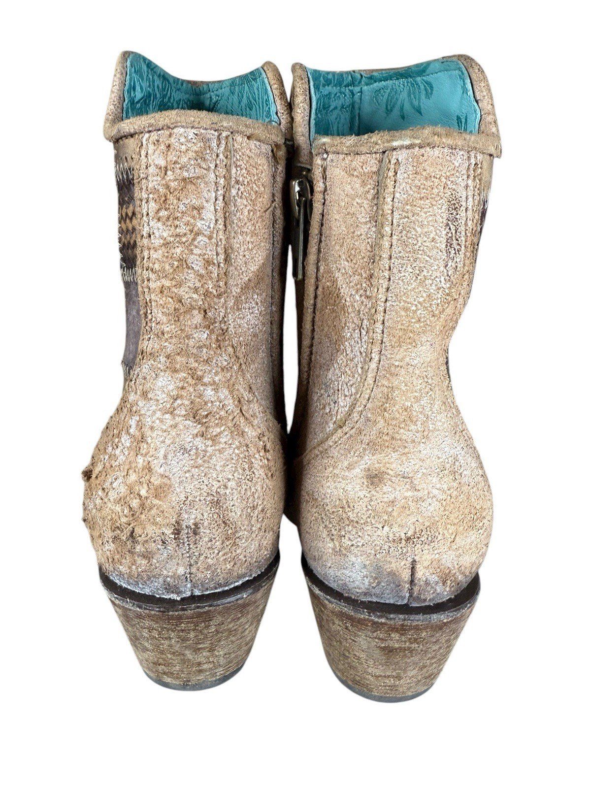 Corral Leather Patchwork Western Cowboy Booties S… - image 5