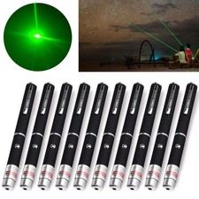 10PACK Green Laser Pointer Pen Astronomy 532nm Visible Beam Light Teaching Lazer