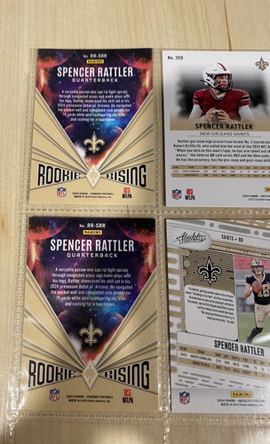 Spencer Rattler 2024 Panini Rookie Card Lot. 6 MINT KARTEN ROOKIE! - Bild 6 von 8