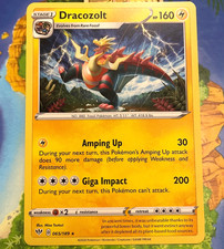 Dracozolt 065/189 Rare Darkness Ablaze Pokemon Near Mint