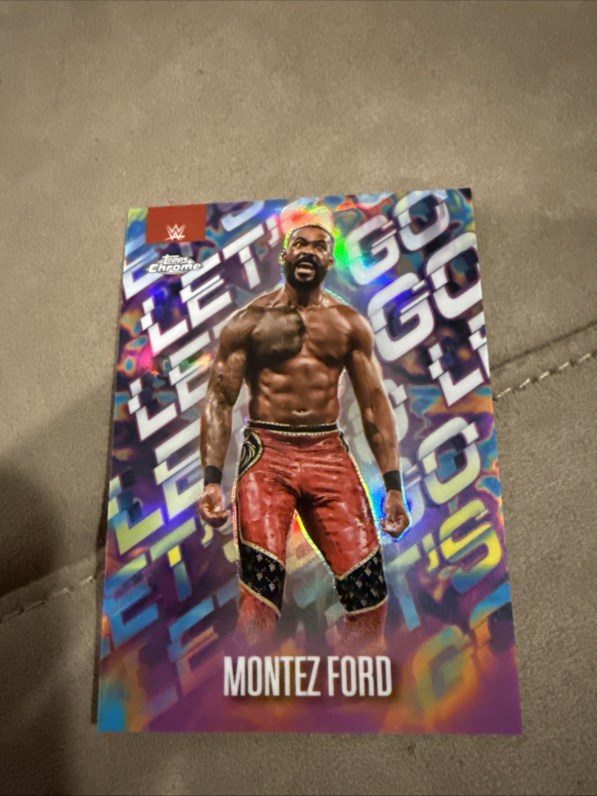 CASE HIT! Extremely RARE! SSP! Lets Go Montez Ford WWE Topps Chrome 2025 #LG-MF