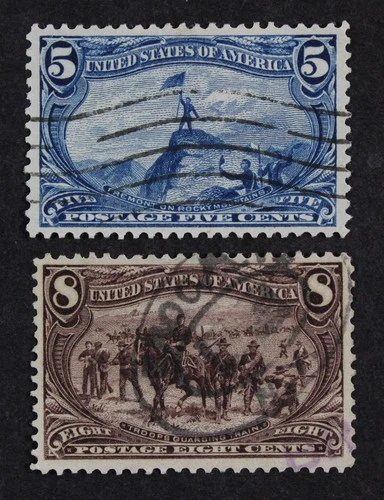 CKStamps: US Stamps Collection Scott#288 289 5c 8c Used