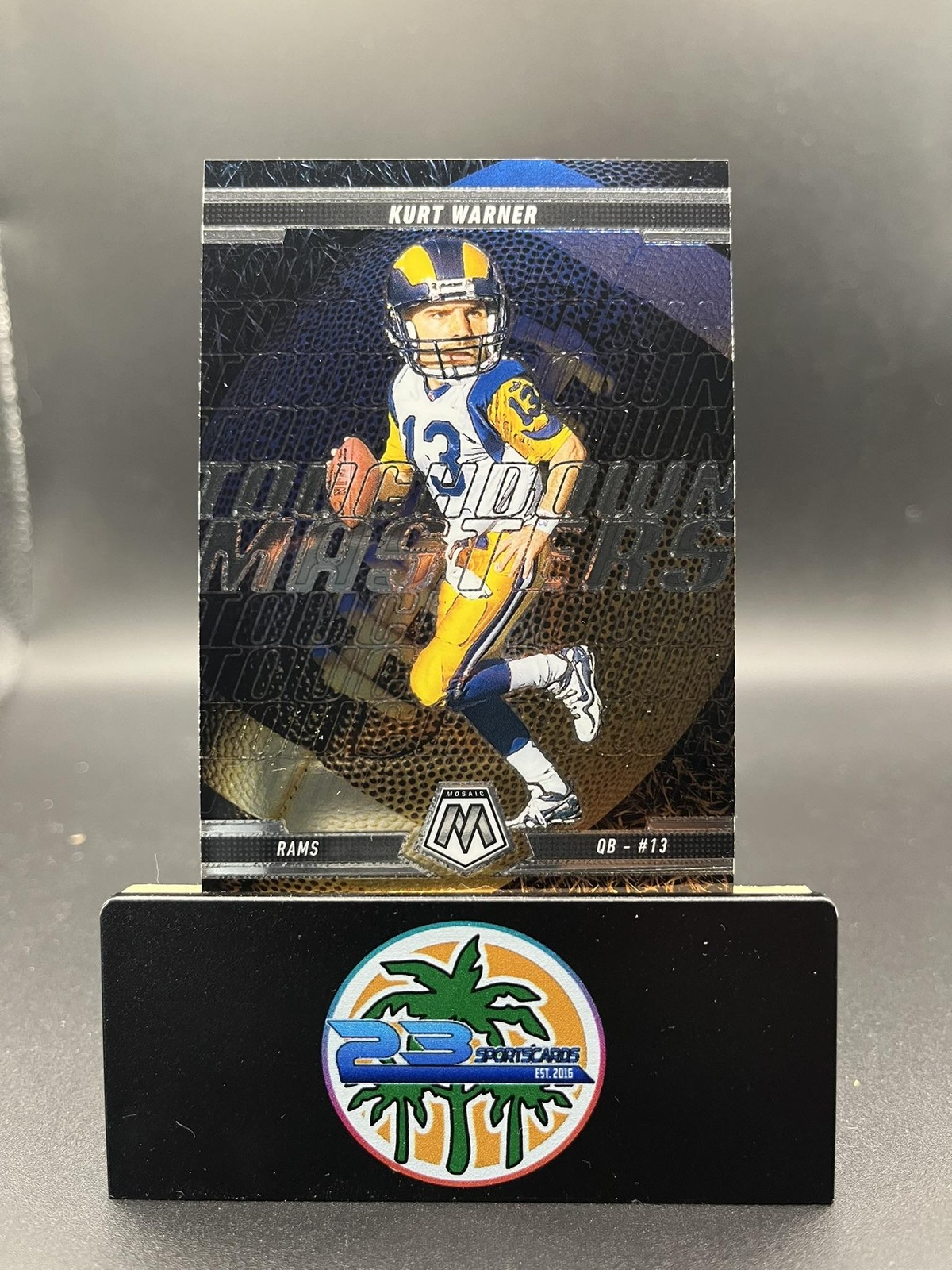 2025 Panini Mosaic #19 Kurt Warner Touchdown Masters INSERT RAMS