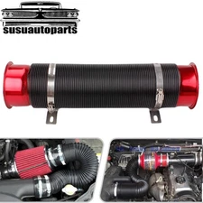 3'' Flexible Car Cold Air Intake Hose Filter Pipe Telescopic Tube Kit Universal