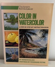 Color in Watercolor Paperback Wendon Blake Pre Owned Book Art
