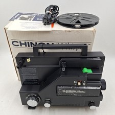 Chinon Whisper Silent Dual 8 Movie Model 727 Projector - 8mm Film format
