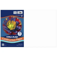 Pacon 103058CT 12 in. x 18 in. Tru-Ray Construction Paper - WT (25 PK/CT) New