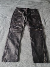 Men  s Black Lambskin Leather Pant