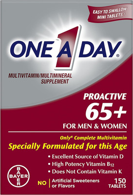 One A Day Proactive 65 Plus Multivitamins for Seniors 35 Count Tablets