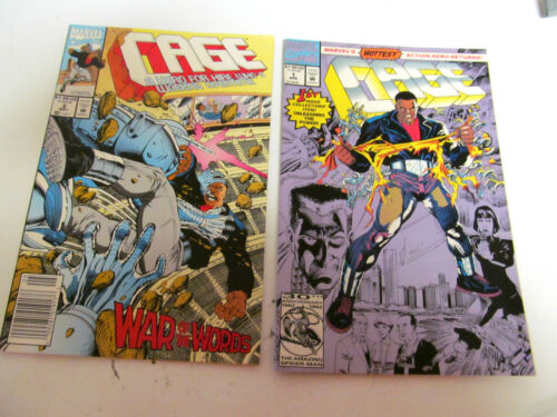LOT 2*MARVEL.COMICS* CAGE *1992 # 1. &  # 2. V/G+ TO F/F - Picture 1 of 2
