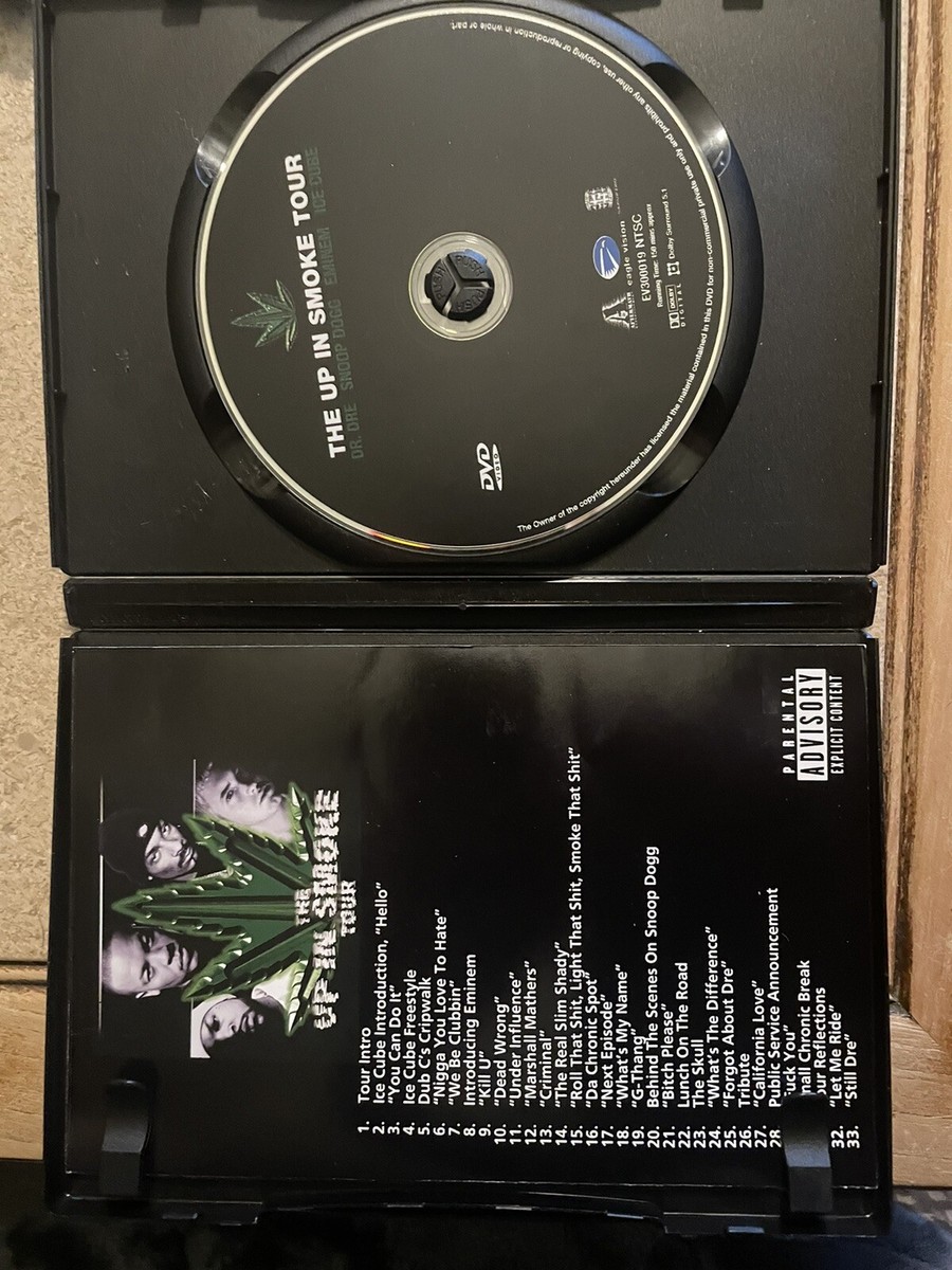The Up in Smoke Tour (DVD, 2000) Dr. Dre Snoop Dogg Eminem Ice
