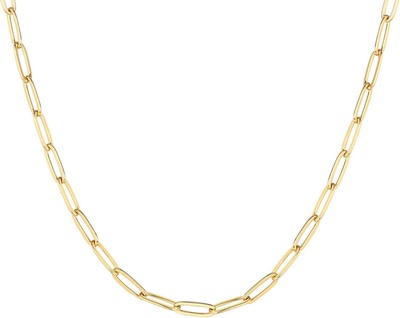 PAVOI 14K Gold Plated Curb Paperclip Box Sphere Bead Snake Herringbone and Figar