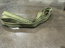 Authentic GUCCI Ribbon Green, 5/8" wide, sell by the yard, Made in Italy. 76  