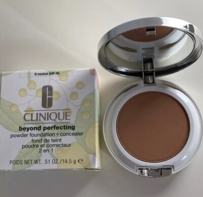 NIB Clinique BEYOND PERFECTING Powder Foundation & Concealer NEUTRAL 9 Compact