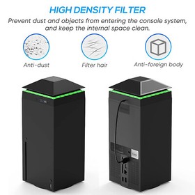 RGB Cooling Fan for Xbox Series X Console Low-Noise Adjustable 3-Speed USB Hub