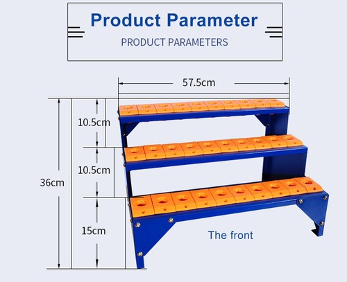 Thickened ABS BT30 BT40 Stepped Tool Holder Storage Cabinet 30 Hole for CNC - Picture 7 of 12