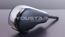 US STOCK Leather Bright CHROME Shift Knob for BMW E63 E90 E92 E93 E81 E82 E87 Z4