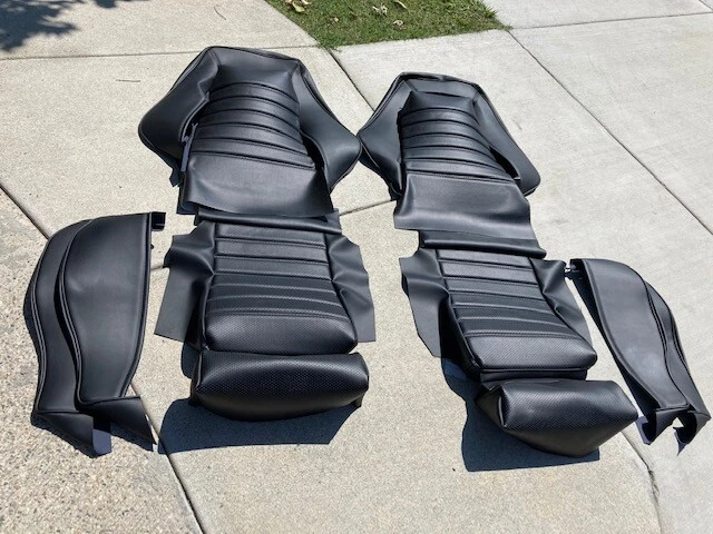 KIT ASIENTO TAPIZADO RECARO E21 E10 MUSTANG VINILO ALEMÁN MARINO NUEVO Foto 3 de 4