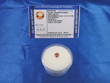 Natural Orange Spessartite Garnet Oval 0.85 Cts Certified Apprais 400 AGI SG02