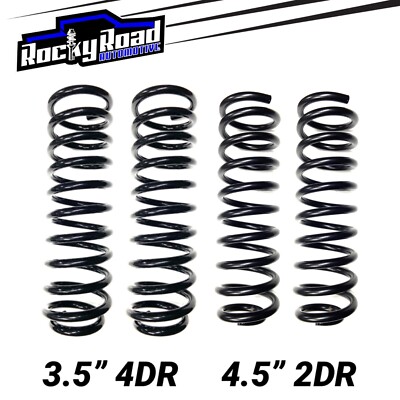 Pro Comp 3.5  4DR / 4.5  2DR Lift Coil Springs (4) For 2007-18 Jeep Wrangler JK