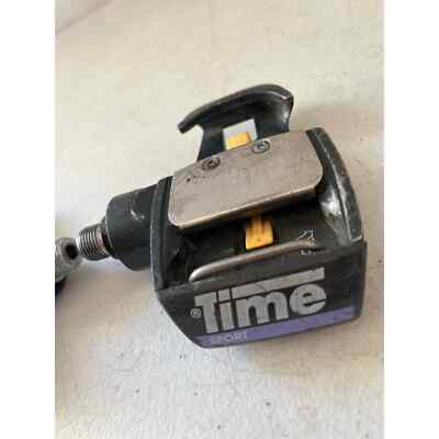 Vintage Time A.T.A.C. Clipless Pedals: 1990's, Gray/Black - Bike Recyclery