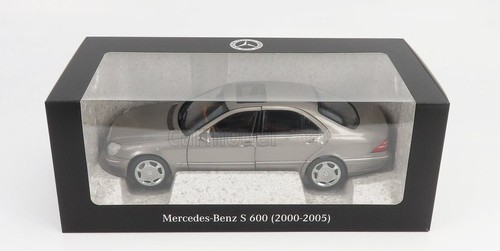 Norev MERCEDES BENZ S-CLASS S600 (W220) 2005 CUBANITE SILVER Dealer Ed 1/18 New! - Picture 6 of 6