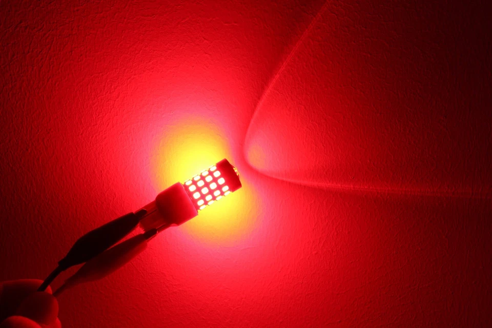 Bombilla trasera de freno/parada Allá Lighting 51 LED, marcador, intermitente, rojo puro brillante Foto 4 de 4