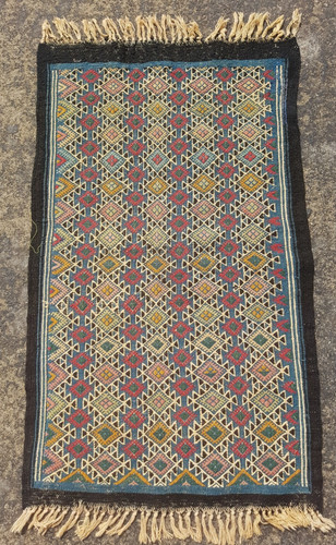 Vintage Traditional Handcrafted Turkish Kilim Rug for Home Décor 95x55 cm