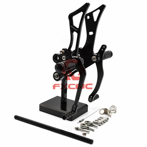 Reposapiés delanteros CNC juegos traseros estribo pedal ajuste FZ1 FZ8 2001-2005 2002 2003 2005 - Imagen 2 de 10
