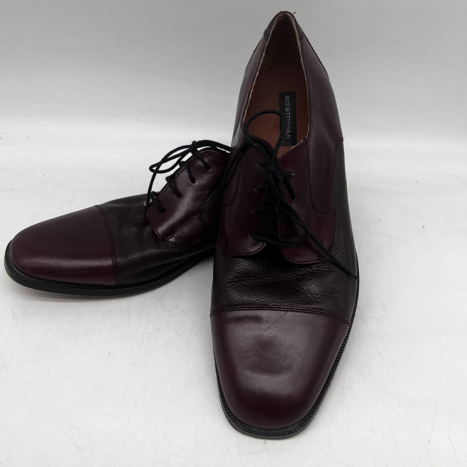 SAOLA Scarpe eleganti bostonian Classics Akron taglia 12 M pelle bordeaux Oxford da uomo
