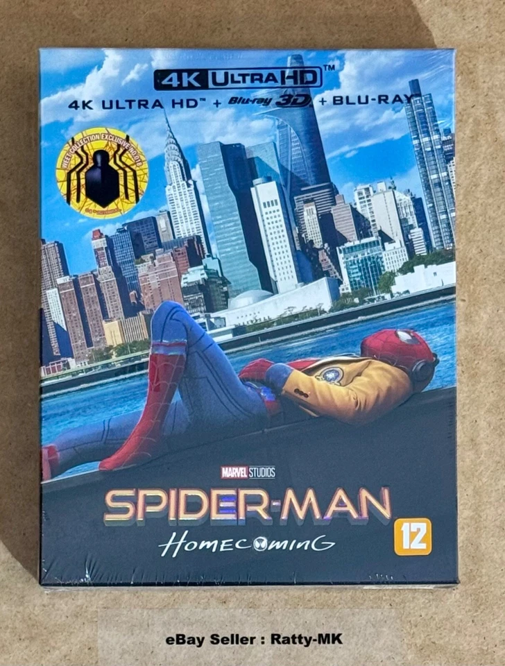 SPIDER-MAN (TOM HOLLAND) WEET COLLECTION (A2) 4K + BLU RAY STEELBOOK SET - NEW - Image 2 of 4