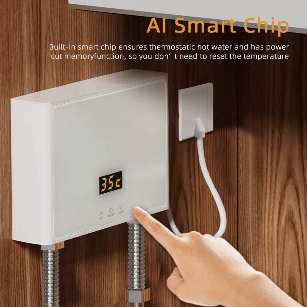 Calentador de agua caliente de control de temperatura avanzado para cocina baño caravana