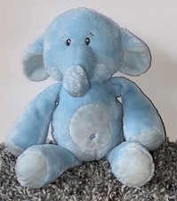 Aurora Baby Elephant Blue Lovey Plush Stuffed Belly Button Floppy 2010 Toy 11