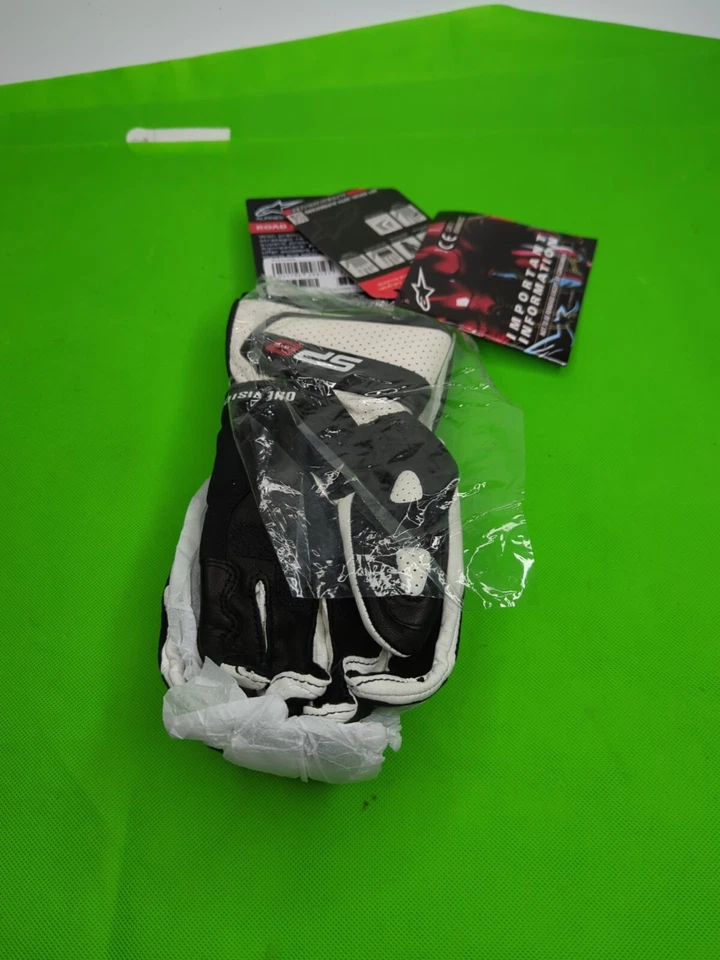 Guante Alpinestars Stella SP-8 Negro Blanco Rojo Talla M #3302-0371 Foto 2 de 4