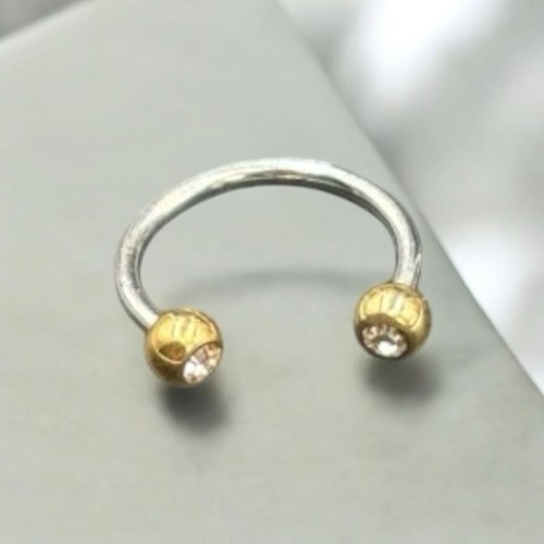 Set da 3 Piercing in Acciaio Chirurgico Bilanciere Circolare mm. 1,2x10 - Imagen 4 de 4