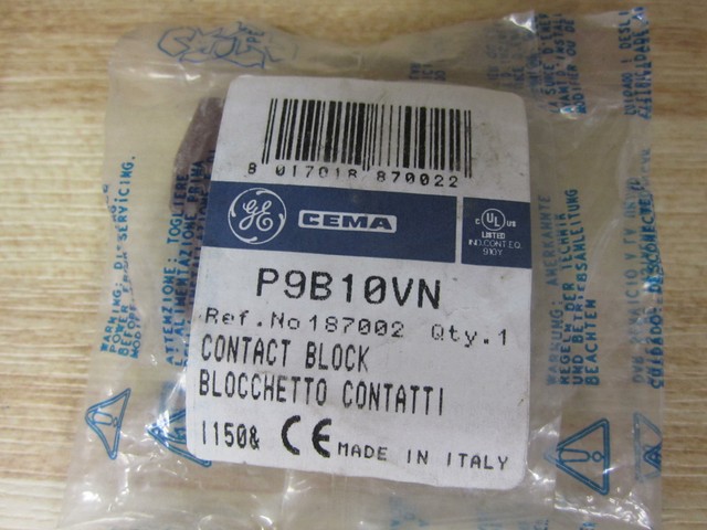 GE P9B10VN Contact Block No P165 for sale online