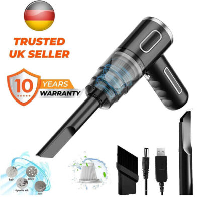 29000Pa Kabelloser Mini Handstaubsauger Auto Staubsauger Nass &Trocken Akku 120W