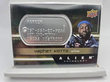 2016 Alien Anthology UD Space Marine Dog Tag Yaphet Kotto as Parker Card