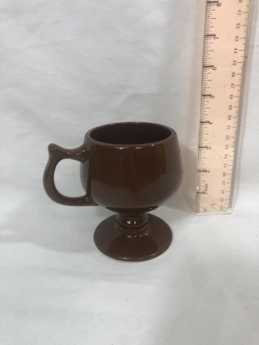 Vintage Hall Irish Coffee Pedestal Style Brown Mug 2274 Made In USA TNT