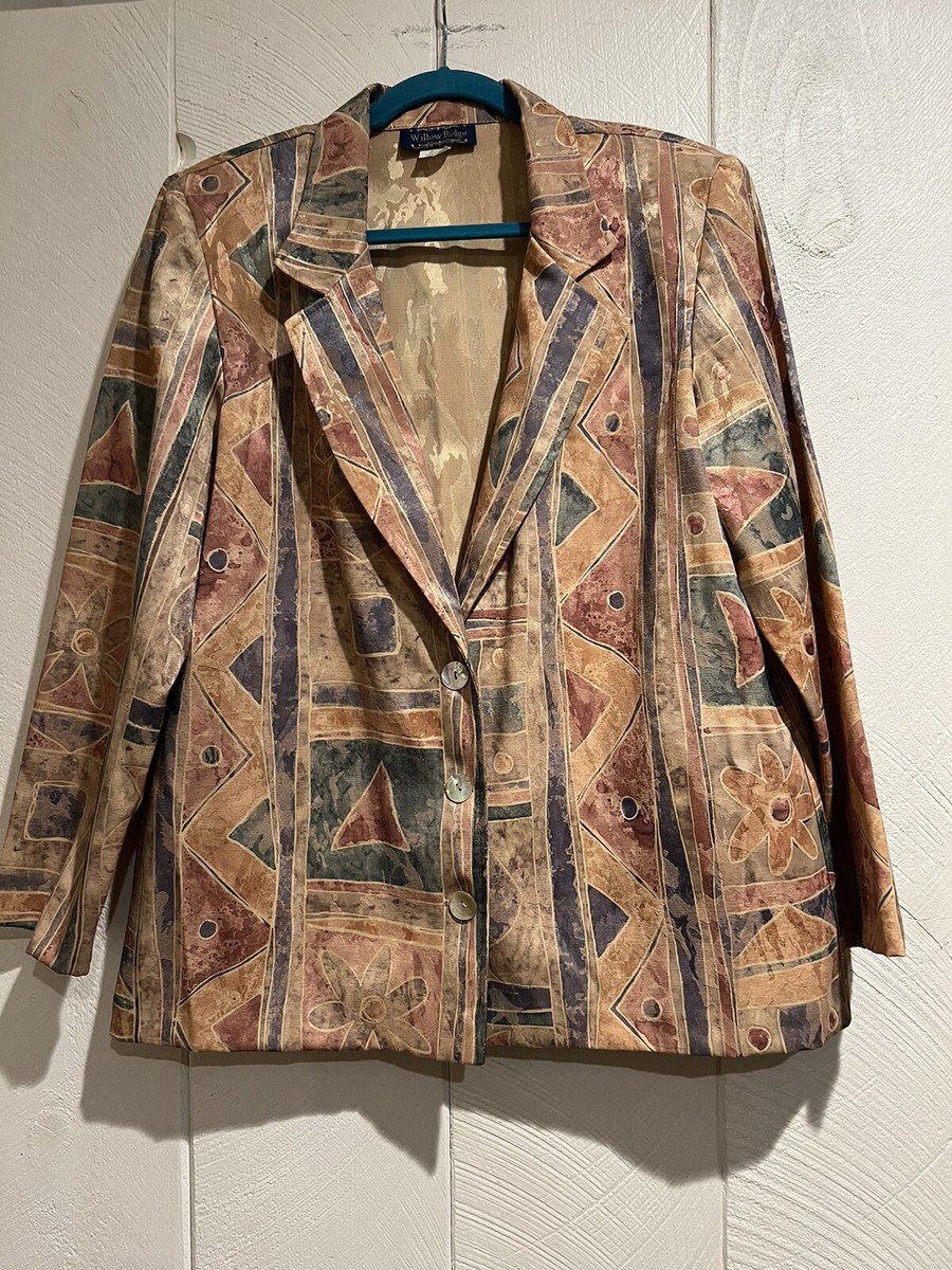 Vintage Willow Ridge Blazer Jacket Women