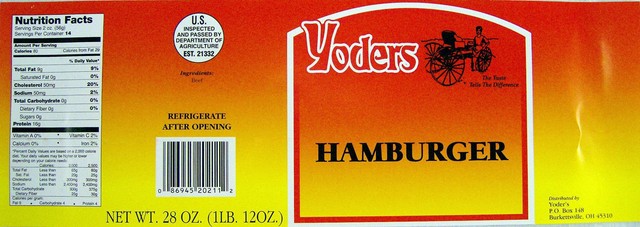 Yoders Canned Hamburger Meat 28oz Ground Beef for sale online | eBay