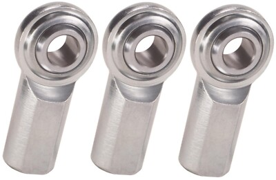 Qty: 3 RH Female 3/8''- 24 Thread with a 3/8'' Bore, Rod End, Heim Joints QA1 CFR6