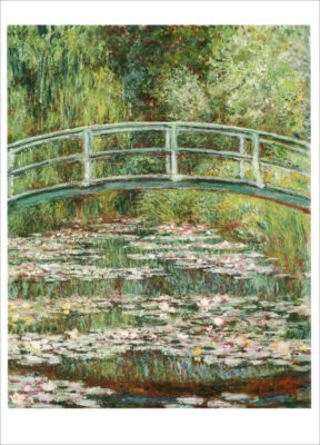 Kunstkarte Claude Monet ''Brücke über einen Seerosenteich''