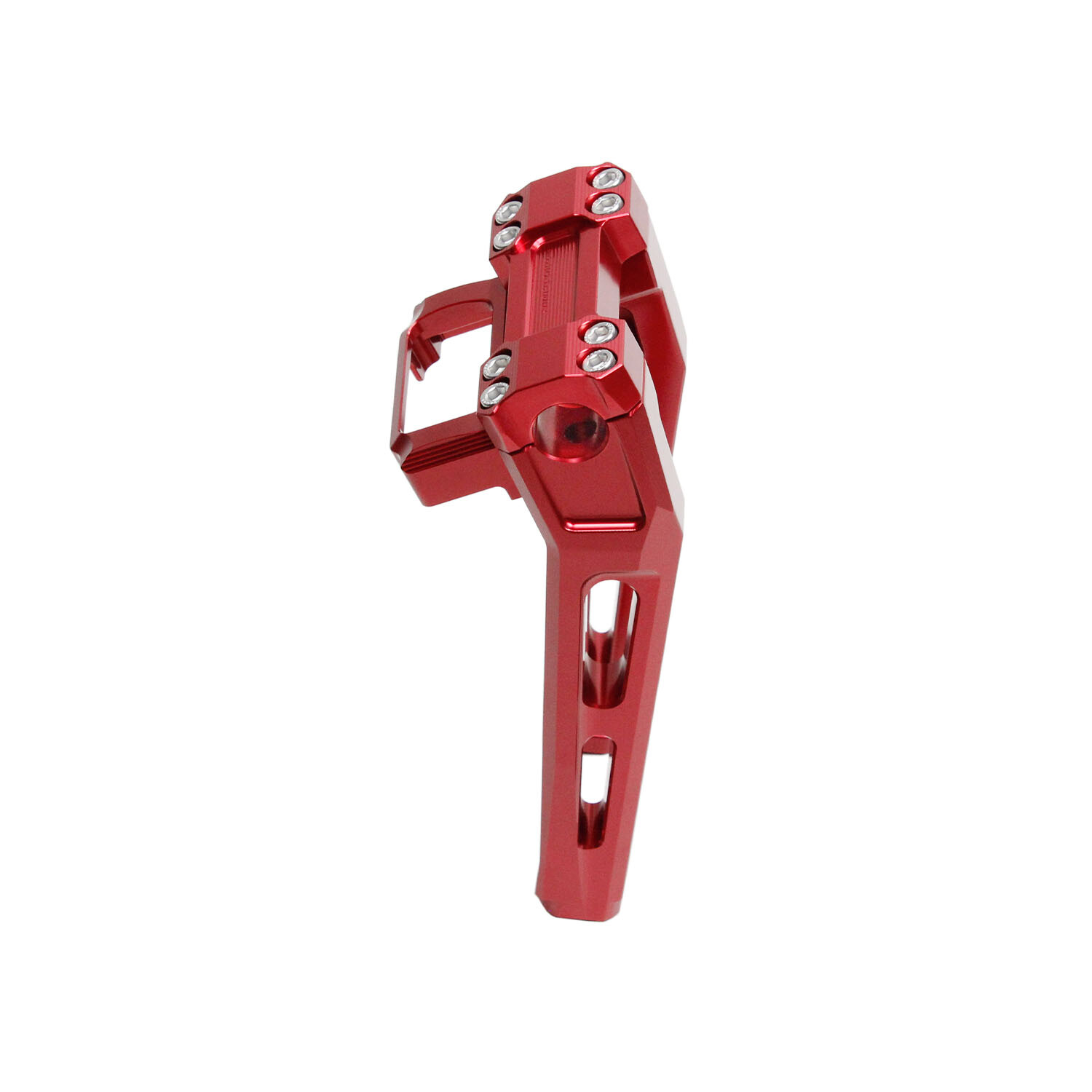 10" Red Pullback Riser for Harley Softail Dyna Street Bob FXDB with 1.0" Clamp
